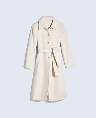 Ann Taylor Petite Belted Everyday Coat sold by Ann Taylor product image thumbnail 4