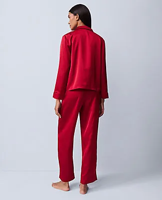 Ann Taylor Satin Tie Front Pajama Set sold by Ann Taylor product image thumbnail 2