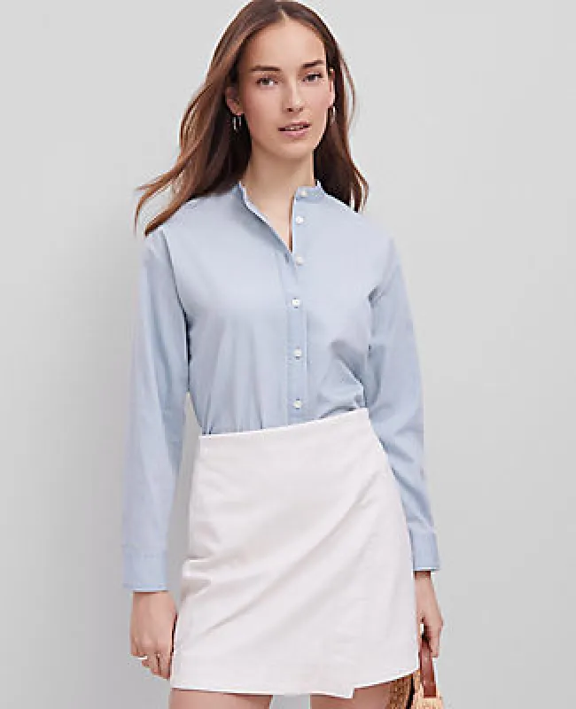 Ann Taylor Petite Weekend Collection Chambray Shirt sold by Ann Taylor