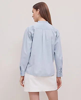 Ann Taylor Petite Weekend Collection Chambray Shirt sold by Ann Taylor product image thumbnail 2