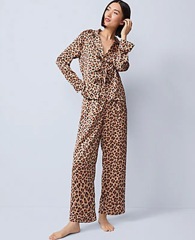 Ann Taylor Satin Tie Front Pajama Set sold by Ann Taylor
