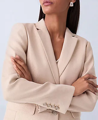 Ann Taylor The Petite Greenwich Blazer in Metallic Jacquard sold by Ann Taylor product image thumbnail 5