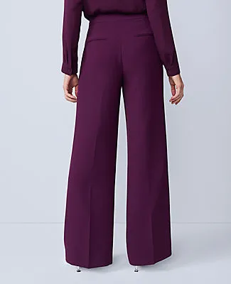 Ann Taylor The Petite Wide-Leg Pant in Fluid Crepe sold by Ann Taylor product image thumbnail 3