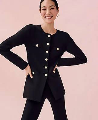 Ann Taylor Crew Neck Cardigan sold by Ann Taylor product image thumbnail 4