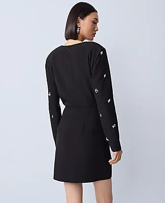 Ann Taylor Embellished A-Line Skirt sold by Ann Taylor product image thumbnail 3