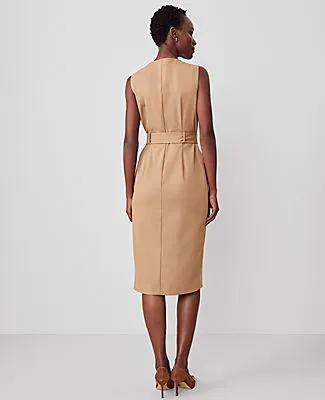 Ann Taylor The Petite Wrap Sheath Dress in Seasonless Stretch sold by Ann Taylor product image thumbnail 2