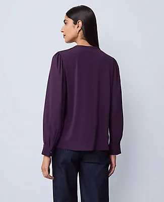 Ann Taylor Mixed Media Bib Front Top sold by Ann Taylor product image thumbnail 2