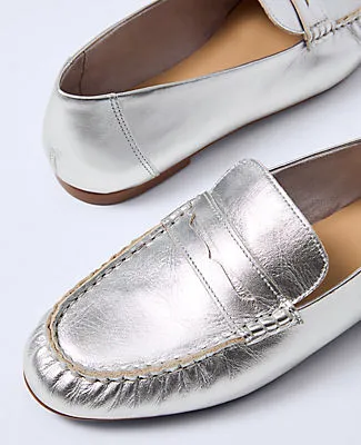 Ann Taylor Metallic Leather Loafer sold by Ann Taylor product image thumbnail 2