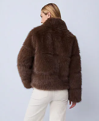 Ann Taylor Weekend Collection Faux Fur Short Jacket sold by Ann Taylor product image thumbnail 2
