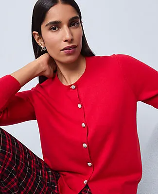 Ann Taylor Petite Embellished Ann Cardigan sold by Ann Taylor product image thumbnail 3