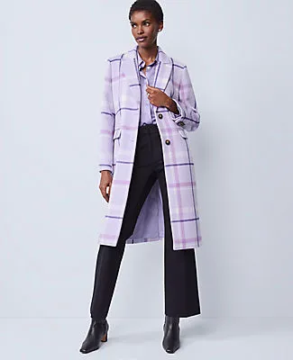Ann Taylor Petite Plaid Chesterfield Coat sold by Ann Taylor