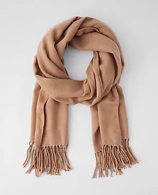 Ann Taylor Weekend Collection Fringe Scarf sold by Ann Taylor