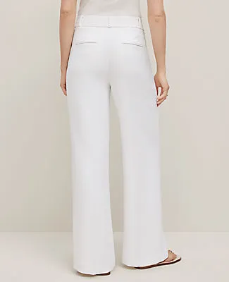 Ann Taylor The Petite Wide-Leg Pant in Crinkle Crepe sold by Ann Taylor product image thumbnail 3