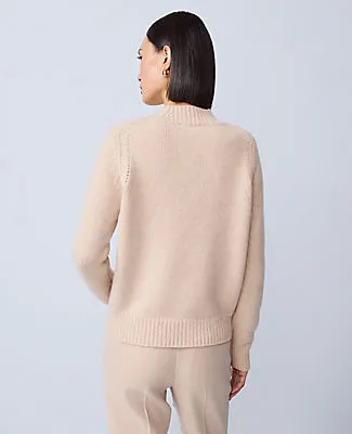 Ann Taylor Cashmere Mock Neck Sweater sold by Ann Taylor product image thumbnail 2