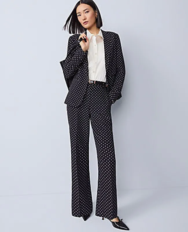Ann Taylor The Petite Dotted Jayne Trouser sold by Ann Taylor