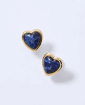 Ann Taylor Stone Heart Stud Earrings sold by Ann Taylor