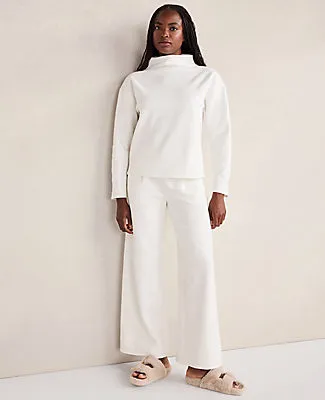 Ann Taylor Haven Well Within Soft-Brushed Fleece Wide Leg Pants sold by Ann Taylor product image thumbnail 2