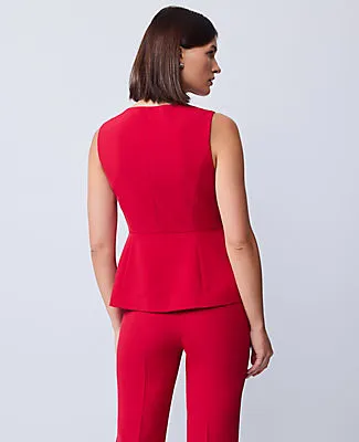 Ann Taylor Crew Neck Peplum Vest sold by Ann Taylor product image thumbnail 2