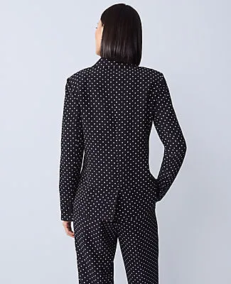 Ann Taylor The Hutton Blazer in Dotted Crepe sold by Ann Taylor product image thumbnail 2