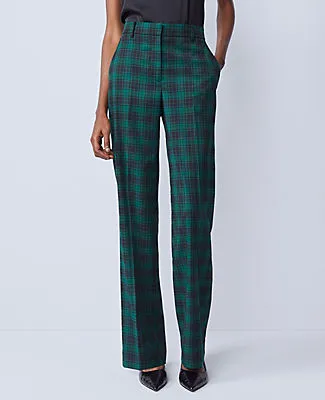 Ann Taylor The Straight Trouser in Plaid sold by Ann Taylor product image thumbnail 2