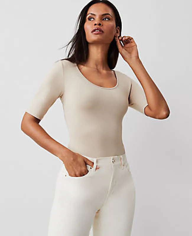 Ann Taylor Scoop Neck Elbow Sleeve Tee sold by Ann Taylor