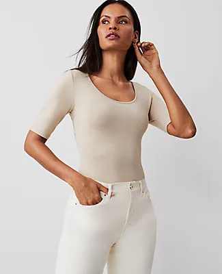 Ann Taylor Scoop Neck Elbow Sleeve Tee sold by Ann Taylor