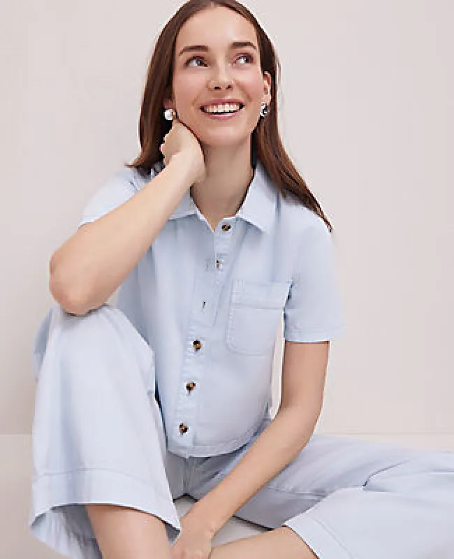 Ann Taylor Weekend Collection Denim Shirt sold by Ann Taylor