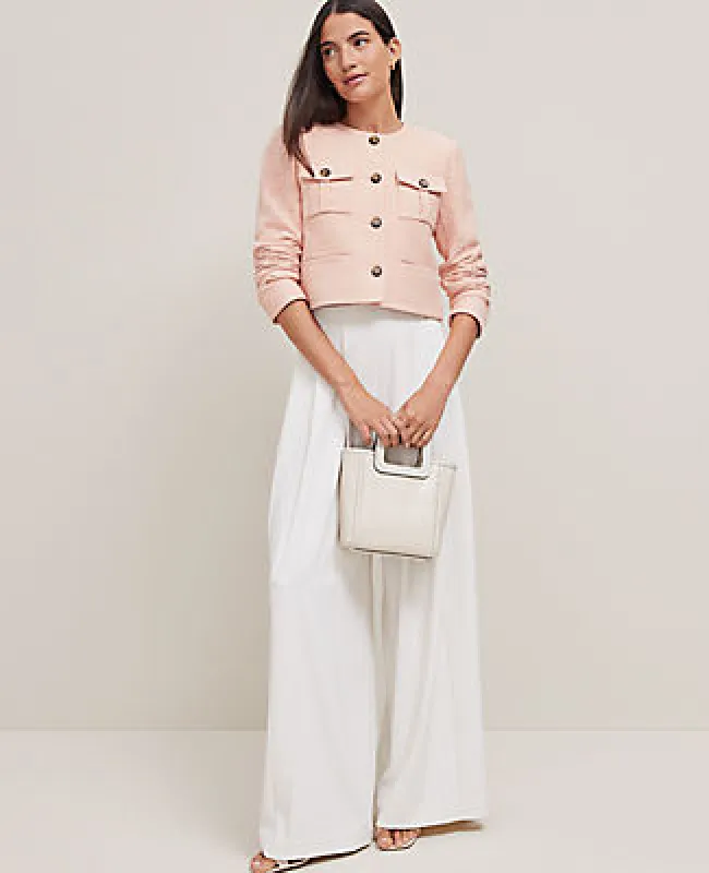 Ann Taylor Tweed Patch Pocket Jacket sold by Ann Taylor