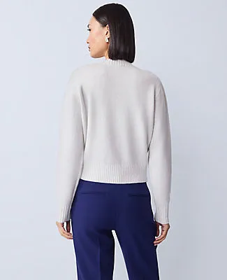 Ann Taylor Petite Shimmer Crew Neck Cardigan sold by Ann Taylor product image thumbnail 2