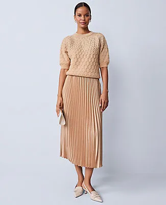 Ann Taylor Petite Shimmer Cable Sweater Tee sold by Ann Taylor product image thumbnail 2