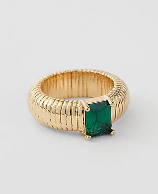 Ann Taylor Textured Crystal Ring sold by Ann Taylor