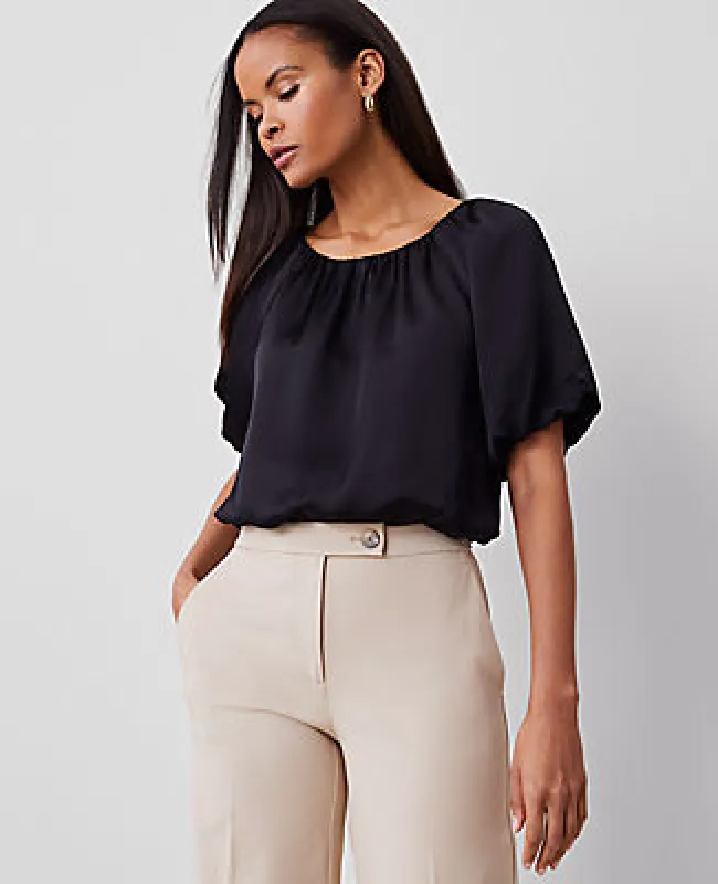 Ann Taylor Bubble Hem Top sold by Ann Taylor