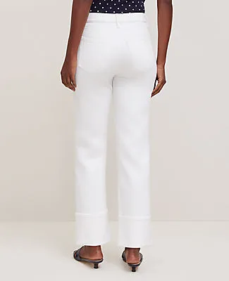 Ann Taylor The Cuffed Straight Jean sold by Ann Taylor product image thumbnail 3