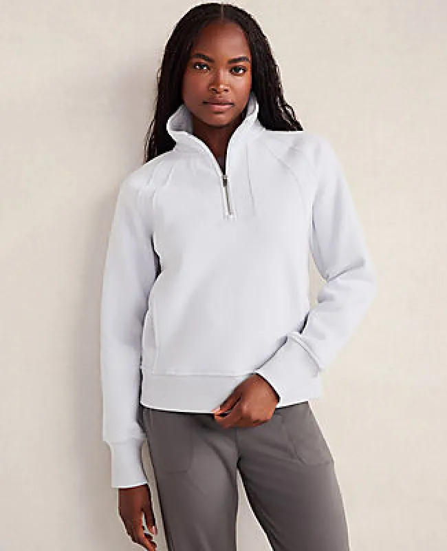 Ann Taylor Haven Well Within Cloud Fleece Half-Zip Pullover sold by Ann Taylor