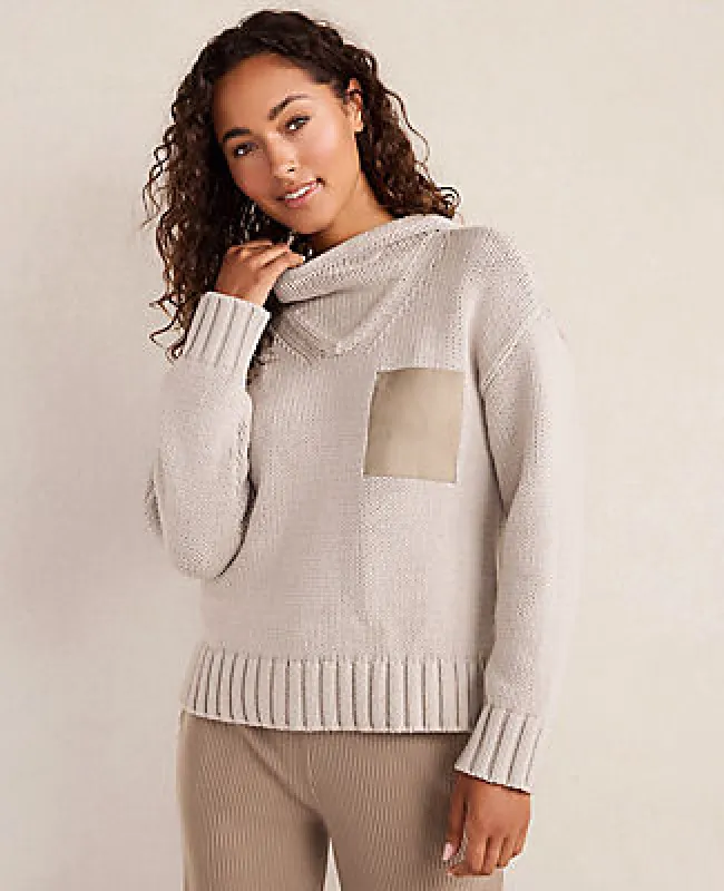 Ann Taylor Haven Well Within Cotton Blend Pocket Hoodie sold by Ann Taylor