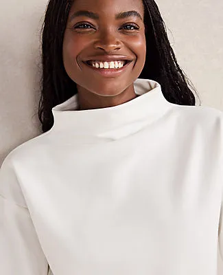 Ann Taylor Haven Well Within Soft-Brushed Fleece Funnel Neck Pullover sold by Ann Taylor product image thumbnail 2