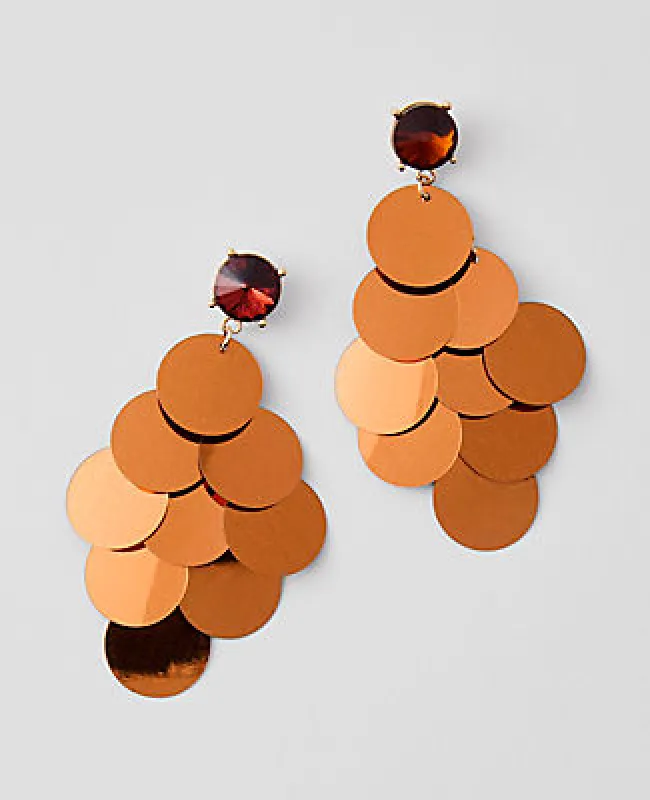 Ann Taylor Sequin Drop Earrings sold by Ann Taylor