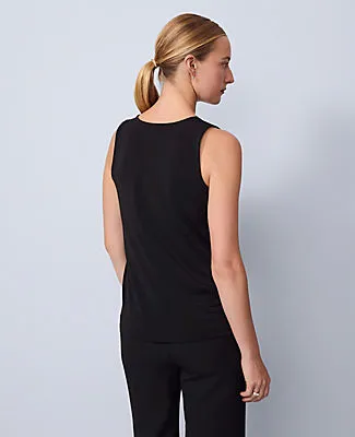 Ann Taylor Petite Pearl Embellished Sleeveless Top sold by Ann Taylor product image thumbnail 2