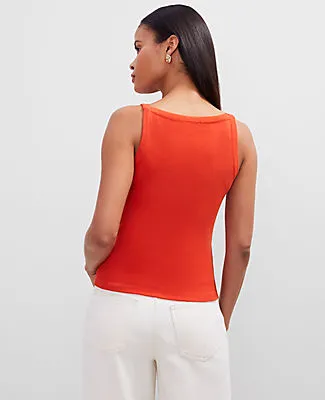 Ann Taylor Button V-Neck Tank Top sold by Ann Taylor product image thumbnail 2