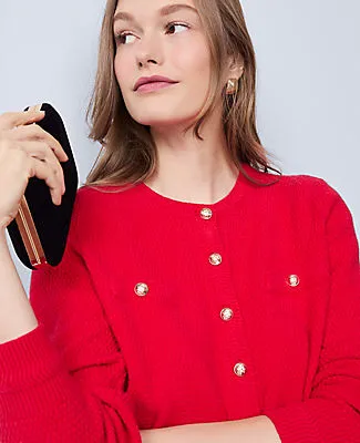 Ann Taylor Petite Textured Cardigan sold by Ann Taylor product image thumbnail 3