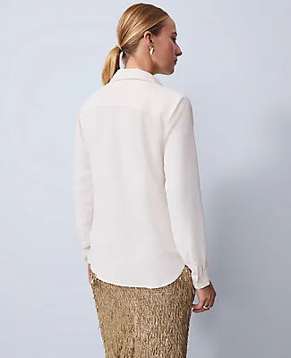 Ann Taylor Silk Camp Shirt sold by Ann Taylor product image thumbnail 2