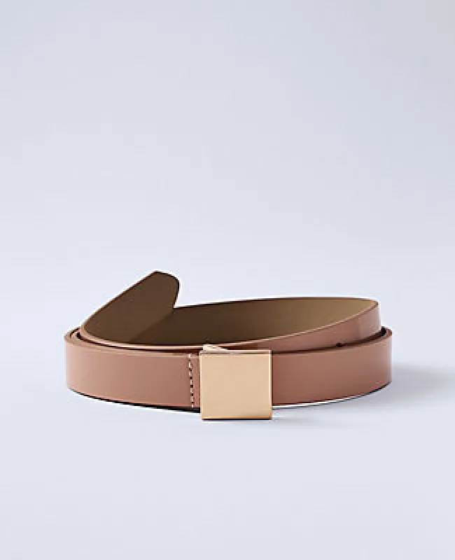 Ann Taylor Patent Leather Square Buckle Belt sold by Ann Taylor