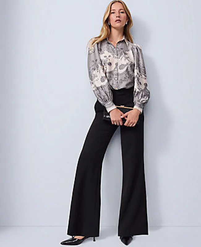Ann Taylor The Petite Perfect Flare Pant sold by Ann Taylor