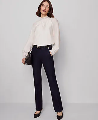 Ann Taylor Petite Mid Rise Boot Jean in Rinse Wash sold by Ann Taylor product image thumbnail 2