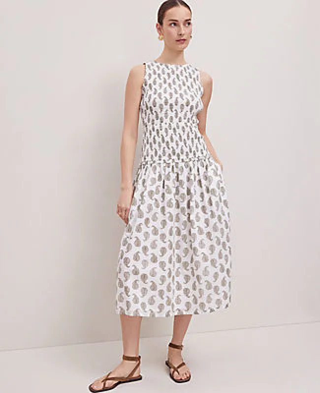 Ann Taylor Weekend Collection Fern Smocked Maxi Dress sold by Ann Taylor