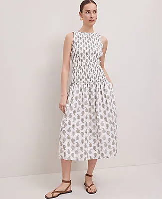 Ann Taylor Weekend Collection Fern Smocked Maxi Dress sold by Ann Taylor