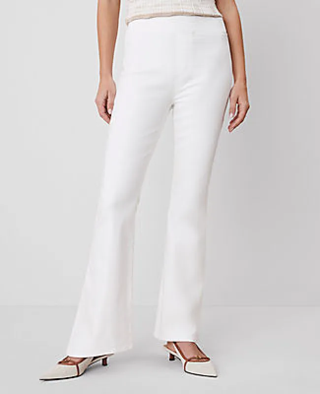 Ann Taylor The Petite Pull-On Flare Jean — Curvy Fit made by Ann Taylor