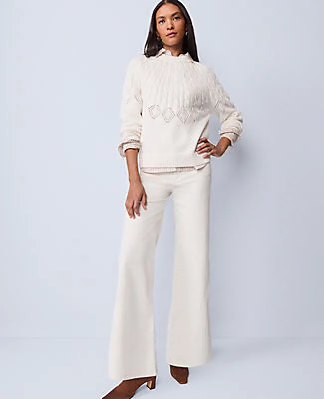 Ann Taylor Weekend Collection Wide-Leg Corduroy Pant sold by Ann Taylor