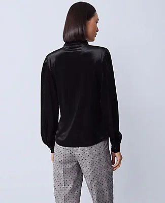 Ann Taylor Velvet Button Down Shirt sold by Ann Taylor product image thumbnail 2