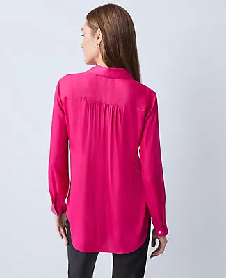 Ann Taylor Soft Drapey Camp Shirt sold by Ann Taylor product image thumbnail 2